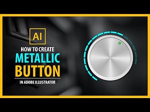 How to Create Metallic Button in Adobe Illustrator - Vector Tutorial