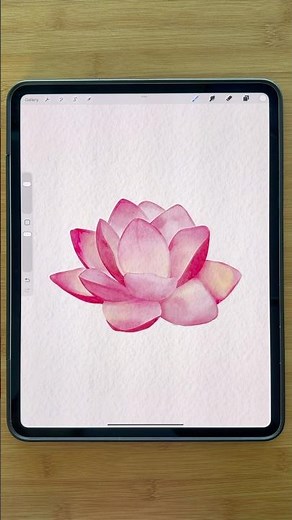Procreate Watercolor Flower Tutorial #beginnerarttips #digitalart #procreate #digitalpainting