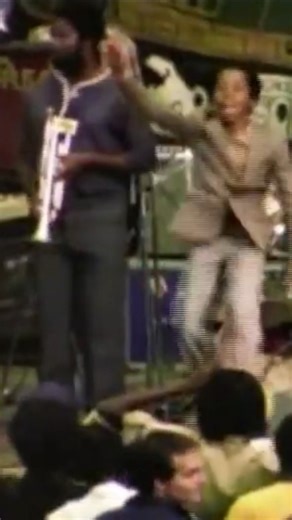 Ziggy Marley dancing at Bob Marley's funeral