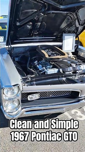 Clean and Simple 1967 Pontiac GTO at a Car Show