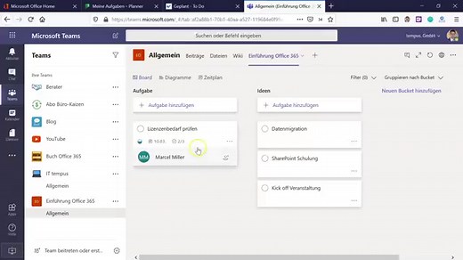 Microsoft Projektplanungstools: Vergleich Teams, Planner, Loop & Project