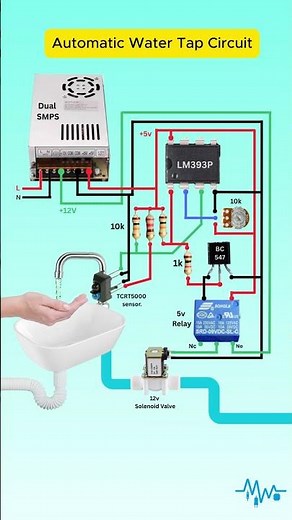 💧Automatic Water Tap Control Circuit