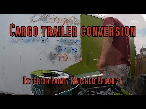 Cargo Trailer Conversion : Exterior Paint and Finished Product