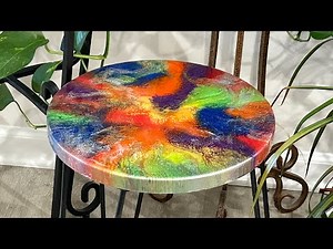 # 7 Rainbow Resin Art Table Tutorial