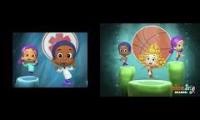 Mix of 2 videos from youtube : Bubble Guppies Checkup Dance and Basketball Dance!!!!!