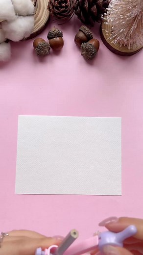 20K views · 449 reactions | DIY Beautiful Card for Holidays ✨ | Halyn Calligraphy | Facebook