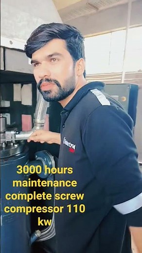 Screw Compressor Maintenance Complete After 3000 Hours