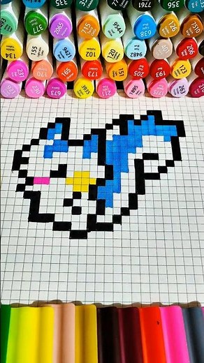 ✨pokemon pixel Art ideas😍#pixel #pixelart #pixelartideas #art #drawing #pokemon