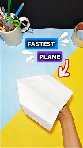 World’s Fastest Paper Plane ✈️ | Step-by-Step Tutorial