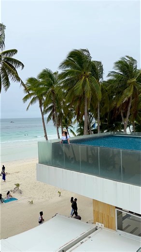 Honest opinion about Boracay⤵️✨ It is so BEAUTIFUL. But it is also very TOURISTY. To some, this means overcrowding and overdevelopment. To us this means convenience because there’s an abundance of restaurants and shops right outside your hotel. We stayed at Henann Crystal Sands resort which was modern, served complimentary buffet breakfast and had a Sky Pool overlooking the ocean. There are hotels that have private beaches for more privacy, such as Shangri-La and Crimson Hotel. PSA: there will a