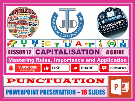 CAPITALISATION | A Key to Clarity in Writing | Teaching Resources