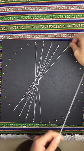 Stunning String Art Creation with Geometric Patterns