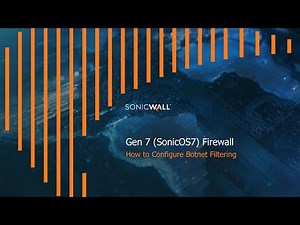 How to Configure the Botnet Filter on a SonicWall Gen7 - SonicOS7 Firewall