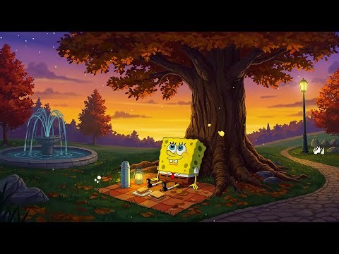 SpongeBob's Autumn Chill Picnic 🍂 Lofi Music to Relax & Study