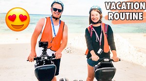 Mom and Dad Visit Paradise! Vacation Cruise Routine and Embarrassing Karaoke Performance We made it to paradise! Our Carnival Cruise ship took us to Grand Turk and I LOVE IT HERE! The water is so blue and so warm and the sand is perfect. I'm kind of picky with my sand and the sand here is PERFECT. Dallin took me on a Segway tour of the island and I was terrified and very slow, but made it and didn't fall. I made sure to stay in the front most of the time to set a VERY slow pace. We miss the kids