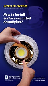 27 reactions · 16 shares | What do you think of this installation method? Compared with traditional surface-mounted downlights, installers can install it more quickly. Don't you want to learn more about this product? | KEOU LED Light Factory | Facebook