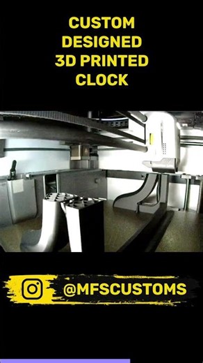 Custom Designed 3D Printed Clock