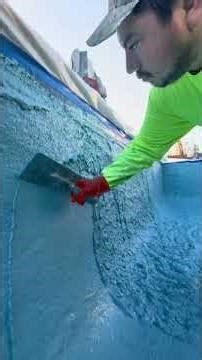 Pool Plastering Work Color Is Aqua White Pool... #Shorts #primetimepoolplastering