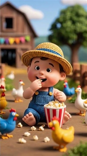 eating popcorn 🍿🍿 in cute baby boy