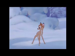 Bambi plays in the snow🦌🐇❄️ | Bambi 1942 | Clip