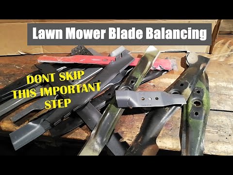 How To Balance a Lawn Mower Blade, SHOWING 3 Different Ways