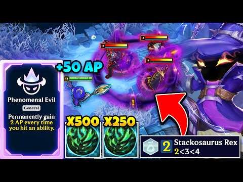 1 in a Billion Odds God Roll Veigar: Phenomenal Evil + Stackosaurus Rex