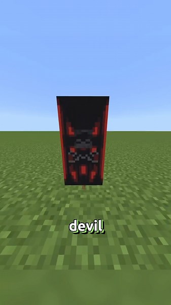Devil Banner Design In Minecraft #minecraft #cool #foryou #shortfeed #halloween #devil