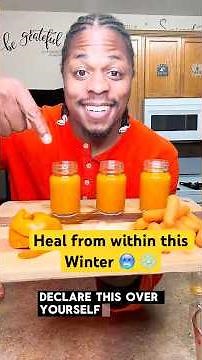 🔥 Warm Healing Juice for the Cold Days | Turmeric Energy Boost 🍊✨ #HealingJuice#uniquelyhealthy