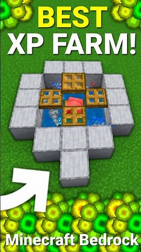 Minecraft Bedrock Easiest XP Farm 1.21 Tutorial! #shorts #minecraft