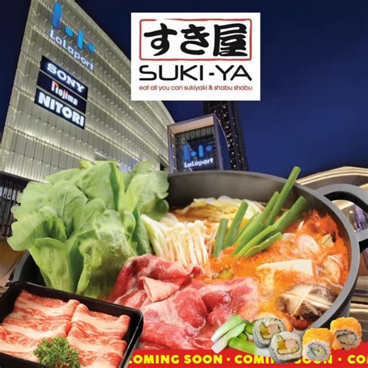 Something warm is simmering at LaLaport… 🔥🍲 SUKI-YA is coming soon! Get ready for eat-all-you-can sukiyaki & shabu-shabu, right in the heart of Bukit Bintang. | Suki-Ya, KL