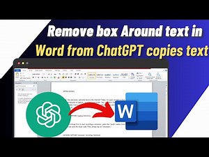 How To Remove Box Around Text in Word from ChatGPT Copied Text