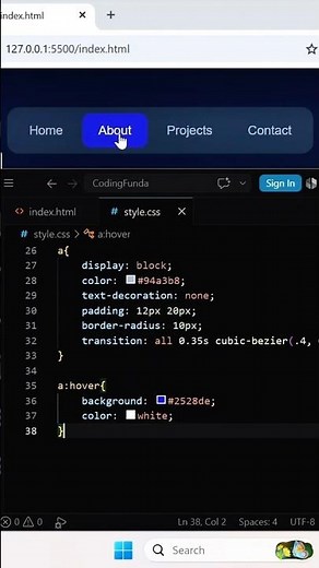 Professional Navbar | Html and CSS