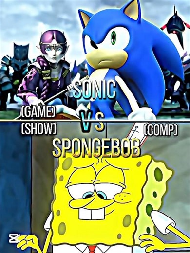 Sonic (Game) vs SpongeBob