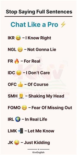 Stop typing long sentences 😅 — Start chatting smart with these powerful English shortcuts ⚡