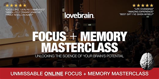 Online Masterclass: The Cognitive Science of Focus and Memory Improvement