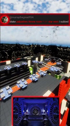This Palpatine Throne Room Minecraft Build is INSANE #minecraft #shorts