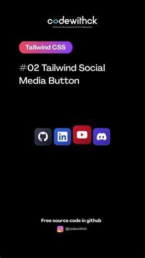 how to make social media button using Tailwind CSS | #tailwindcss