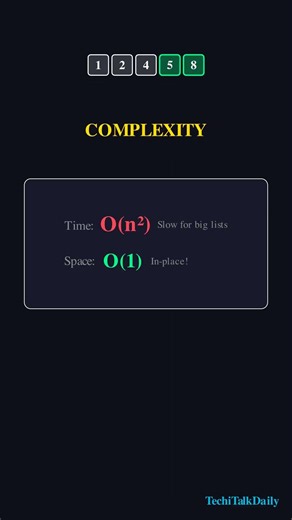 Bubble Sort in 40 Seconds #BubbleSort#SortingAlgorithms#DSA#Algorithms#CodingInterview#InterviewPrep