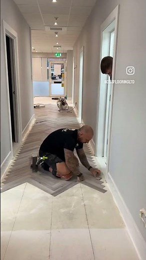 How to lay herringbone LVT Flooring