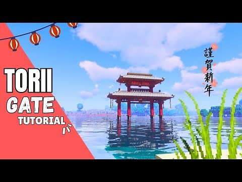 Minecraft Build Tutorial: Japanese Torii Gate ⛩️