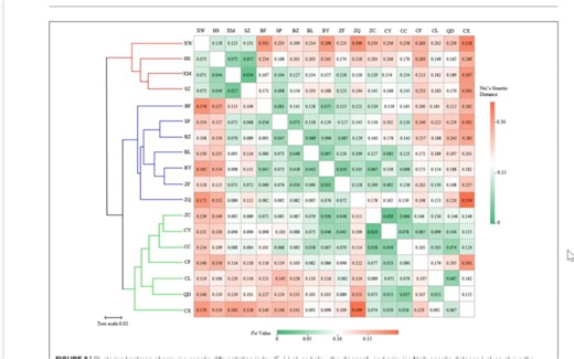 利用R包corrplot绘制热图，再使用AI进行聚类树和热图的组合