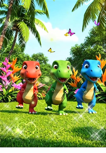 Dança fofa dino dino #kidsoftiktok #kidscartoon #criança #childrensongs #forkids