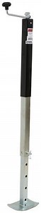 Square Direct Weld Jack w/ Footplate - Drop Leg - Topwind - 29" Lift - 7,000 lbs etrailer Trailer Ja