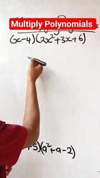 Multiply Polynomials faster and easier using this method. #maths #mathshorts #polynomials