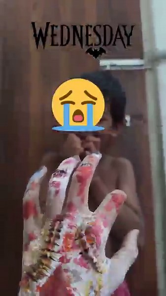 THING Hand Art 🖤 | Wednesday Inspired Creepy Zombie Hand Painting