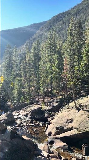 estes park, colorado | beautiful water fall on trail ridge road | rocky mountain national park