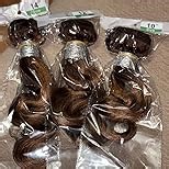 Honey Blonde Highlight 3 Bundles with 13x6 Frontal Human Hair 16 18 20+14 Inch, 12A Thick Track Body Wave Bundles With HD Lace Closure Frontal 13x6#P4/27 Brown Ombre Wavy Weave 100% Virgin Hair