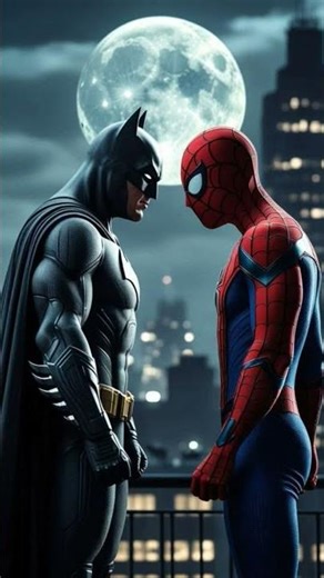 spider man vs Batman cartoon movie fights 💀💀🤔👽💀#funny #animation