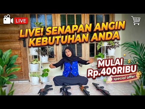 LIVE STREAMING GENESIS AIR RIFLE||BANTING HARGA EDISI CUCI GUDANG,SENAPAN MULAI 400RIBUAN AJA‼️🔥