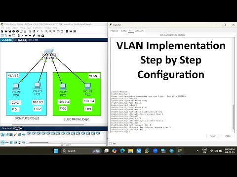 Practical-5 - VLAN Configuration Step by Step in Cisco Packet Tracer - CN